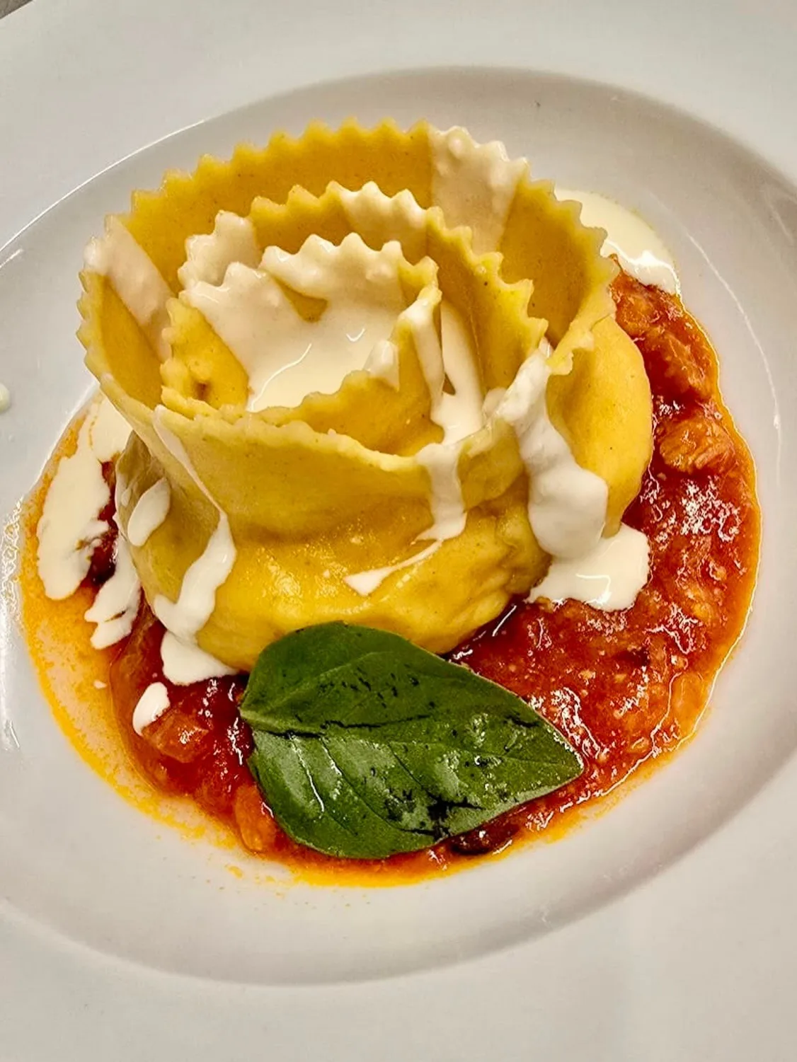 Ravioli Arrotolato do Menu Executivo